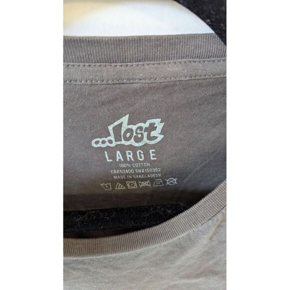 …Lost Surfboards Men's T-Shirt Surfing Skeleton Graphic Tee  Crew Size Large - Picture 3 of 4